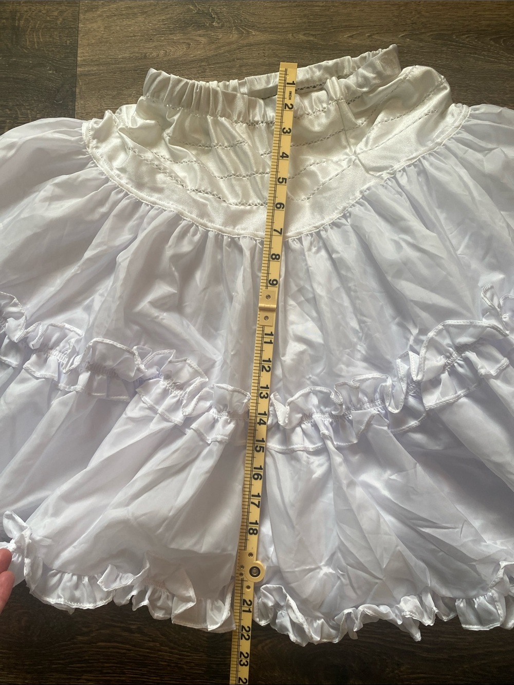 White Ruffled Petticoat Slip - Picture 4 of 6